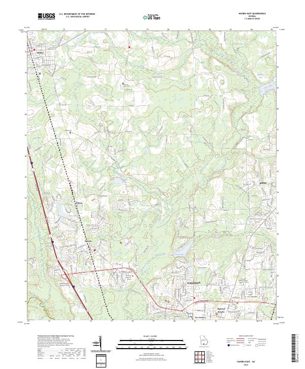 Hahira East, GA — USGS 7.5-minute topo (2024)