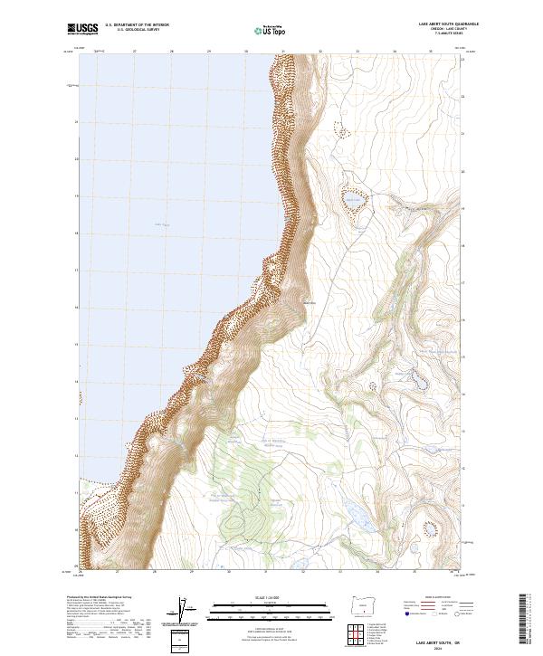 Lake Abert South, OR — USGS 7.5-minute topo (2024)