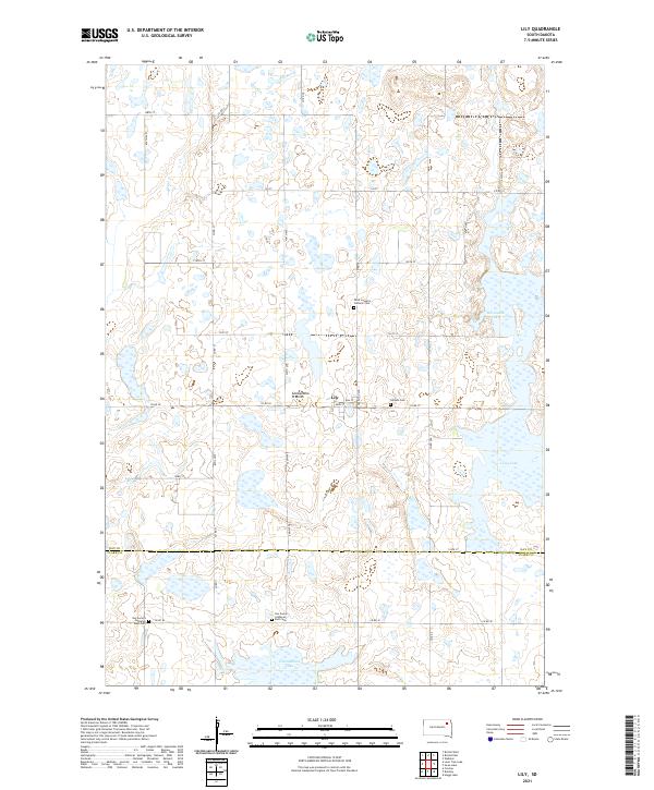 Lily, SD — USGS 7.5-minute topo (2021)