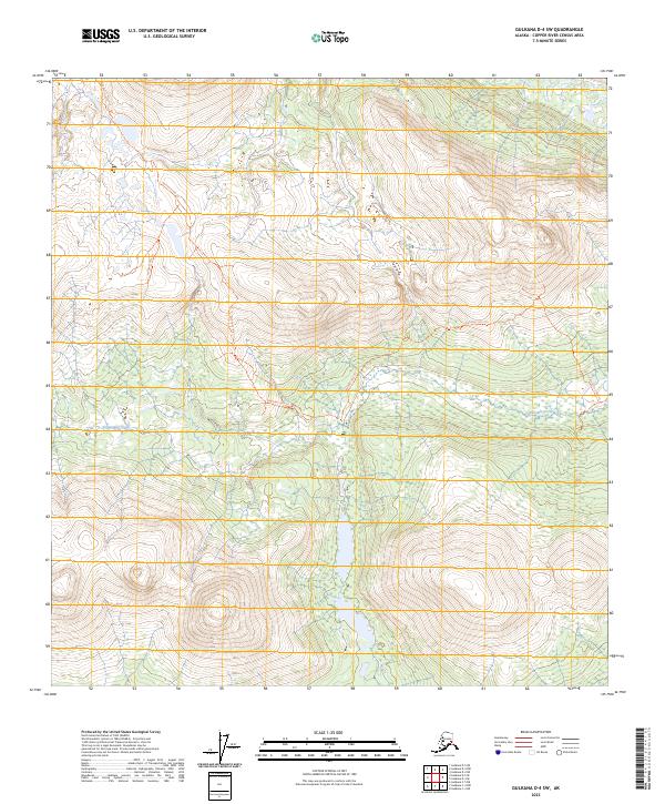 Gulkana D-4 SW, AK — USGS 7.5-minute topo (2023)