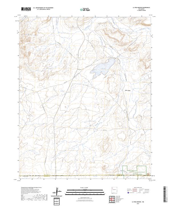 La Vida Mission, NM — USGS 7.5-minute topo (2023)