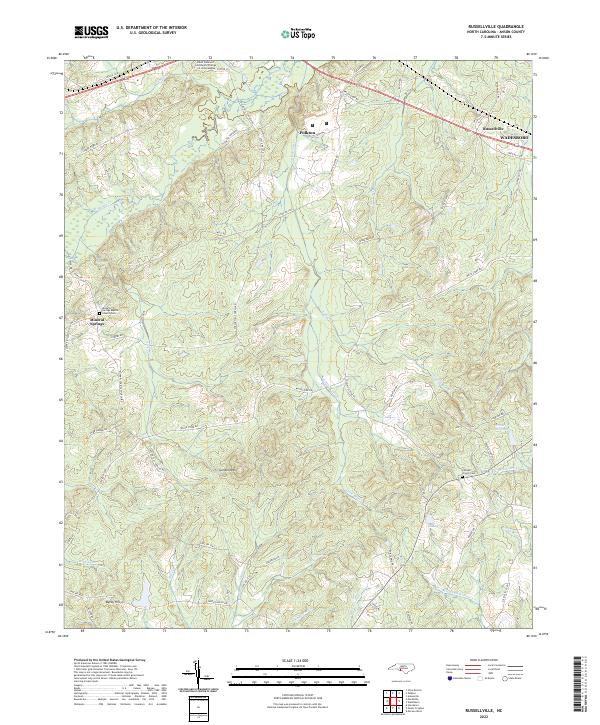 Russellville, NC — USGS 7.5-minute topo (2022)