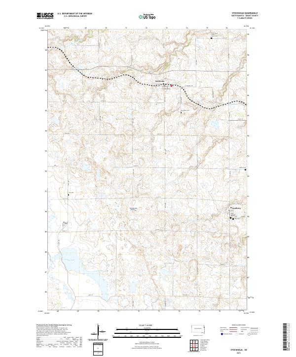 Stockholm, SD — USGS 7.5-minute topo (2021)