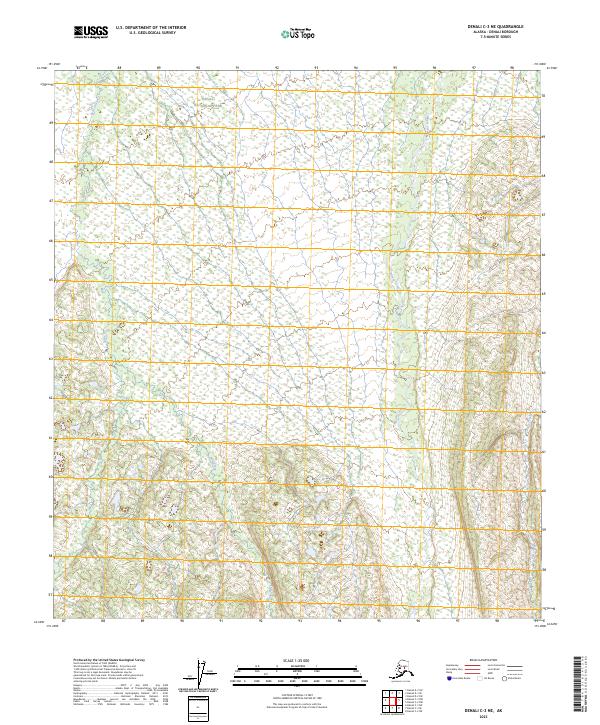 Denali C-3 NE, AK — USGS 7.5-minute topo (2023)