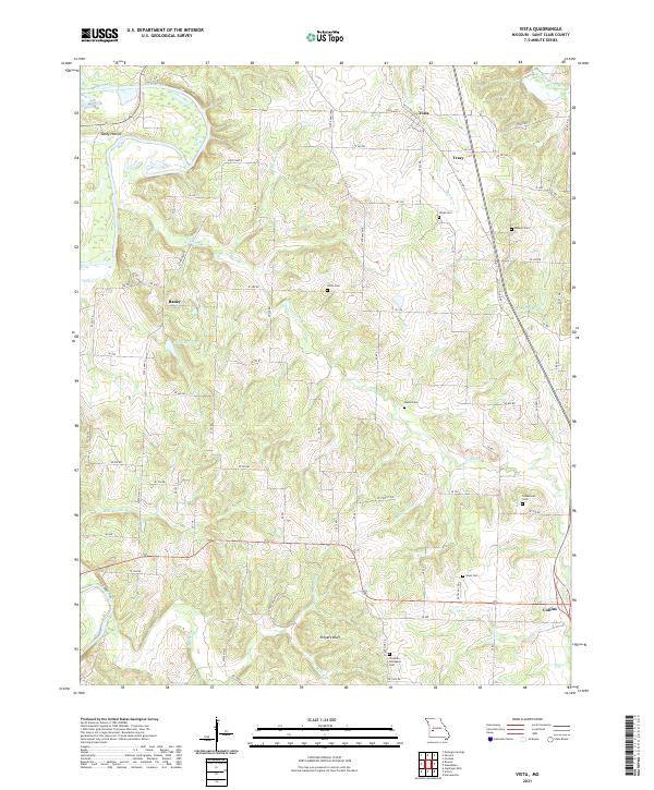 Vista, MO — USGS 7.5-minute topo (2021)