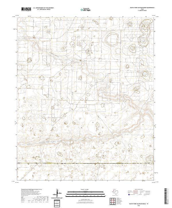 South Fork Sulphur Draw, TX — USGS 7.5-minute topo (2022)