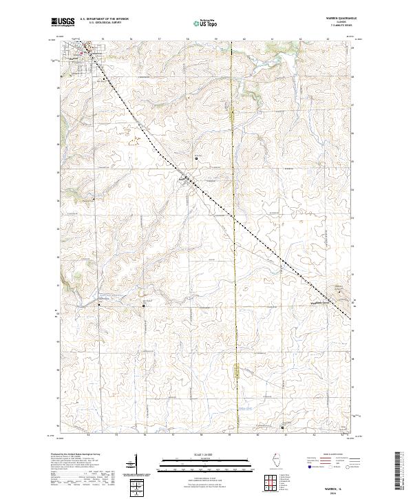Warren, IL — USGS 7.5-minute topo (2024)
