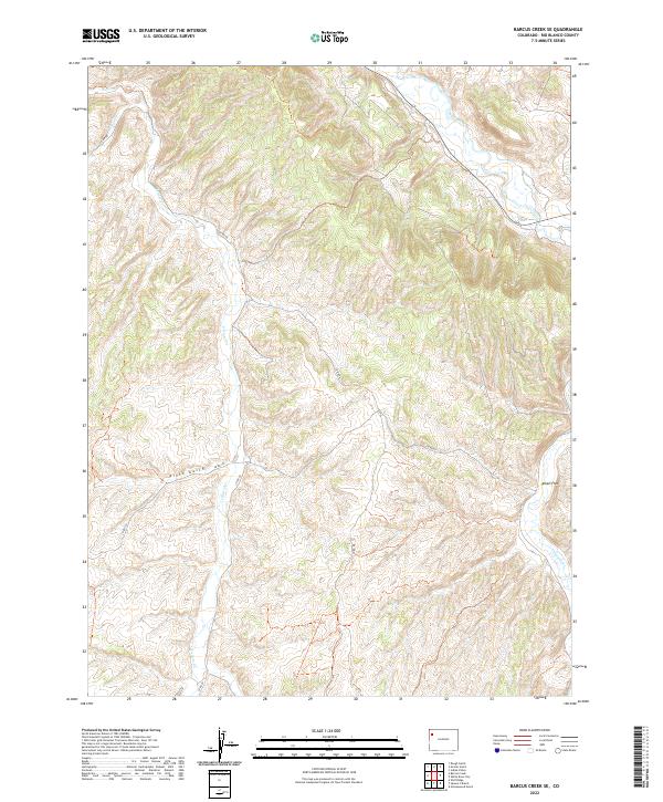 Barcus Creek SE, CO — USGS 7.5-minute topo (2022)
