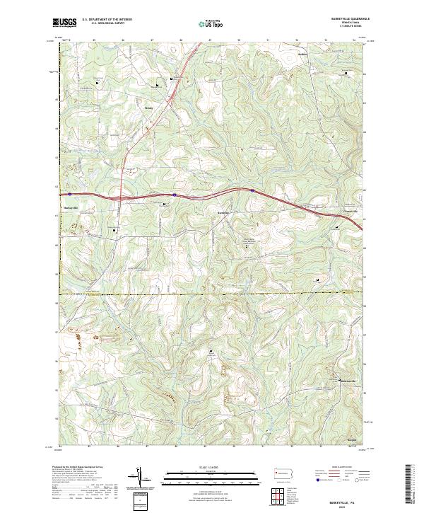 Barkeyville, PA — USGS 7.5-minute topo (2023)