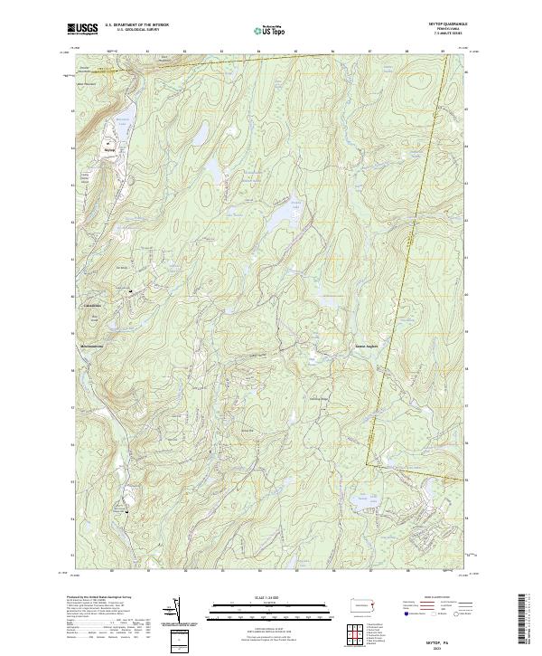 Skytop, PA — USGS 7.5-minute topo (2023)