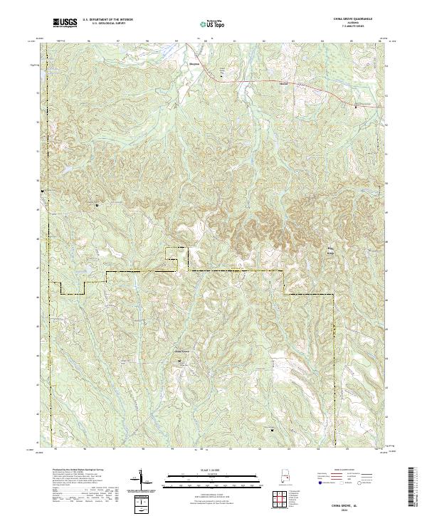 China Grove, AL — USGS 7.5-minute topo (2024)