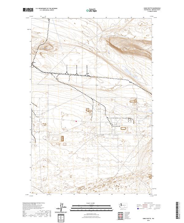 Gable Butte, WA — USGS 7.5-minute topo (2023)