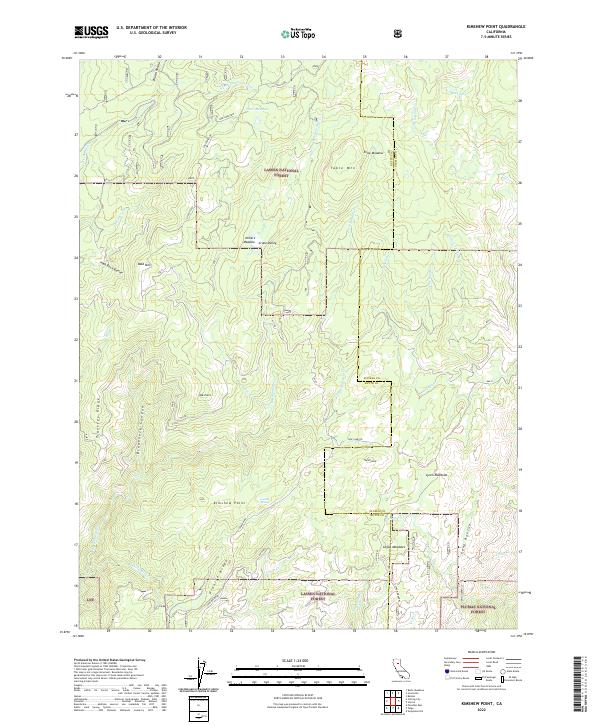Kimshew Point, CA — USGS 7.5-minute topo (2022)
