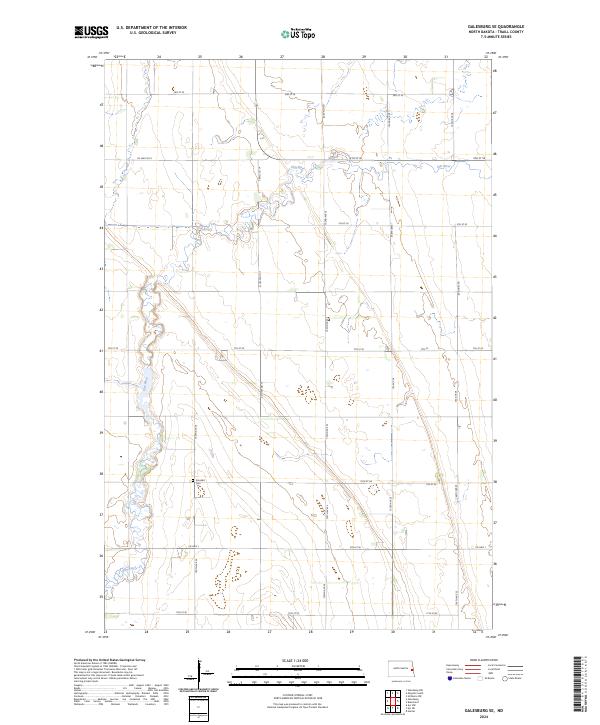 Galesburg SE, ND — USGS 7.5-minute topo (2024)