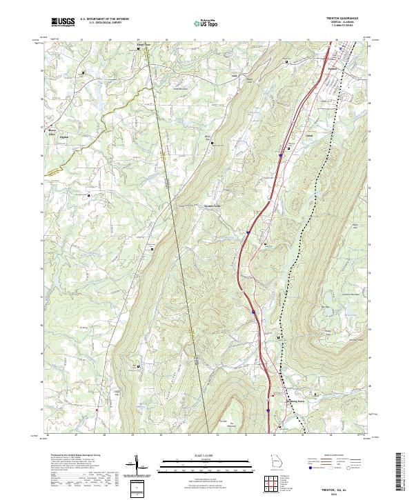 Trenton, GA-AL — USGS 7.5-minute topo (2024)