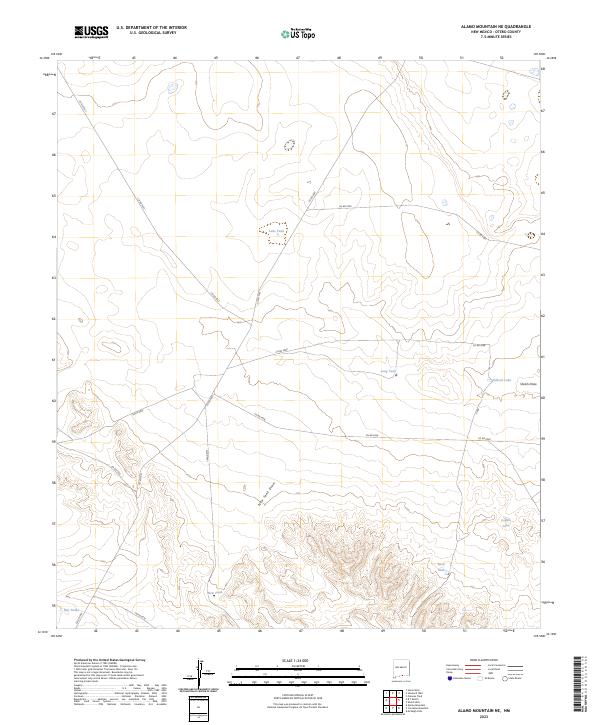 Alamo Mountain NE, NM — USGS 7.5-minute topo (2023)