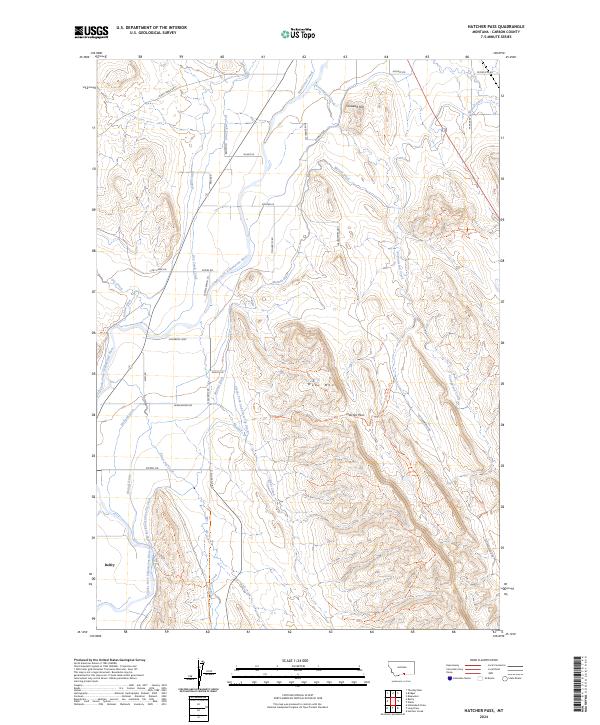 Hatcher Pass, MT — USGS 7.5-minute topo (2024)