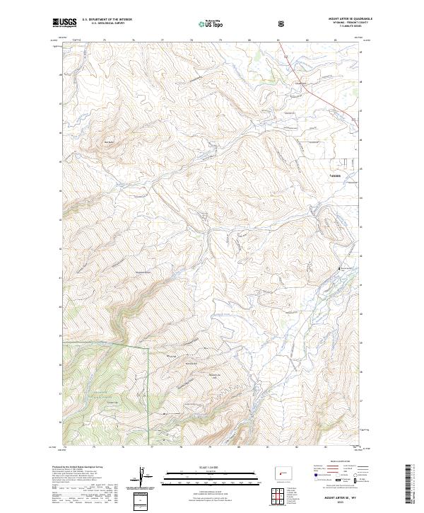 Mount Arter SE, WY — USGS 7.5-minute topo (2023)