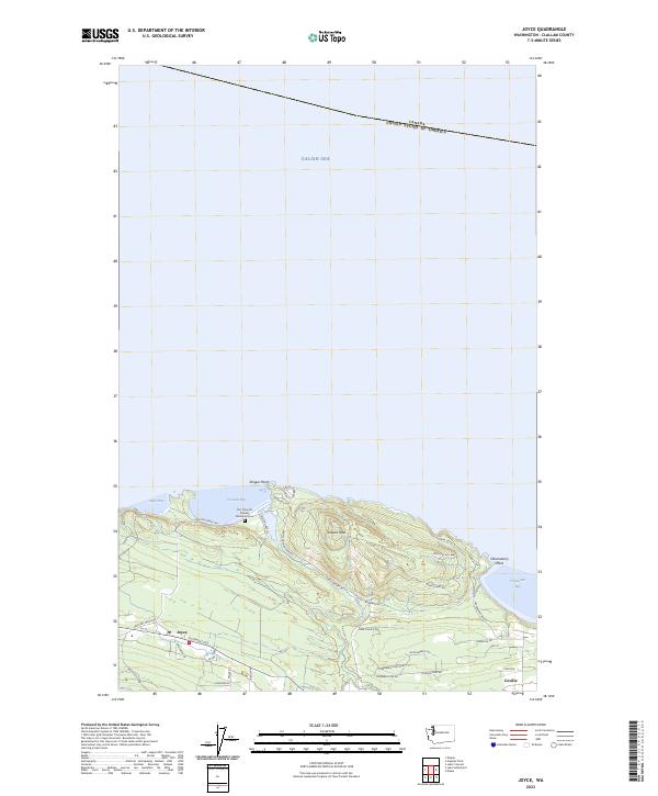 Joyce, WA — USGS 7.5-minute topo (2023)