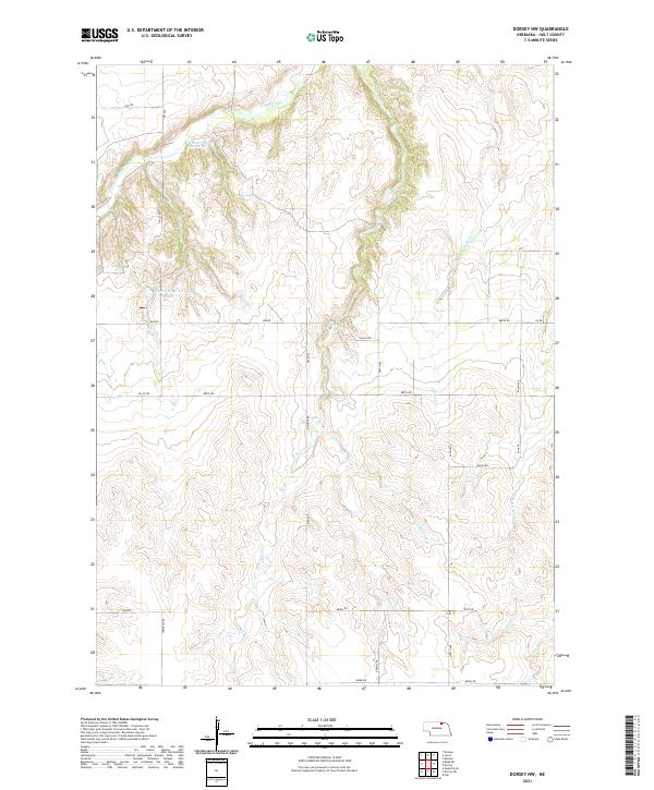 Dorsey NW, NE — USGS 7.5-minute topo (2021)
