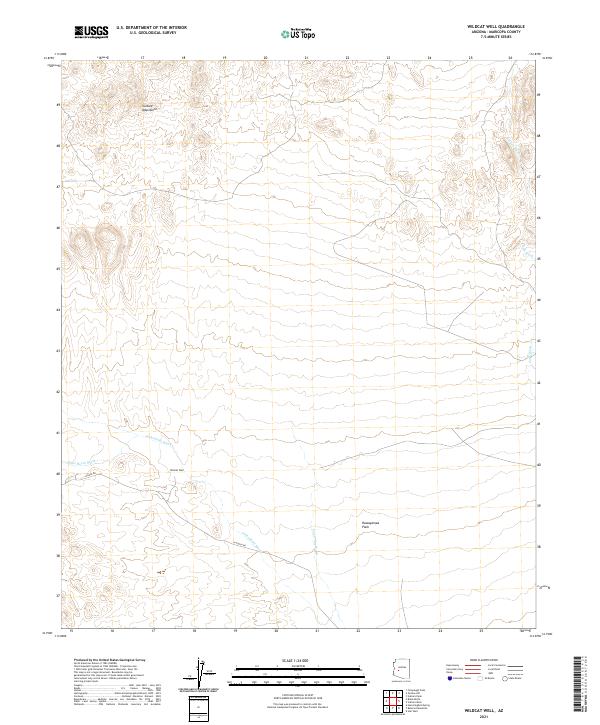Wildcat Well, AZ — USGS 7.5-minute topo (2021)