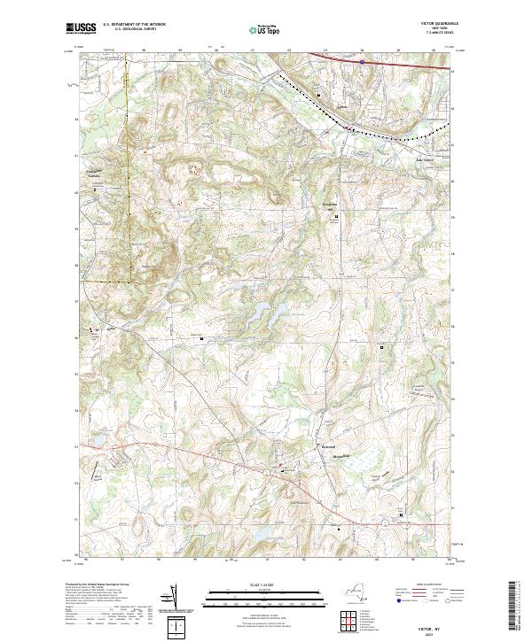 Victor, NY — USGS 7.5-minute topo (2023)