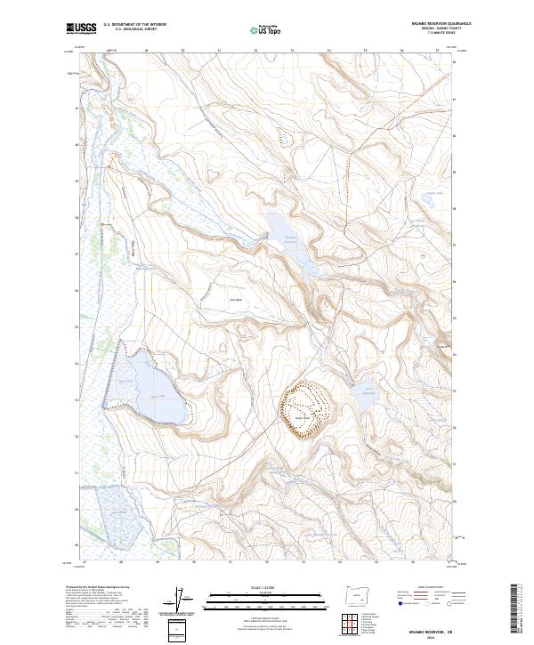Krumbo Reservoir, OR — USGS 7.5-minute topo (2024)