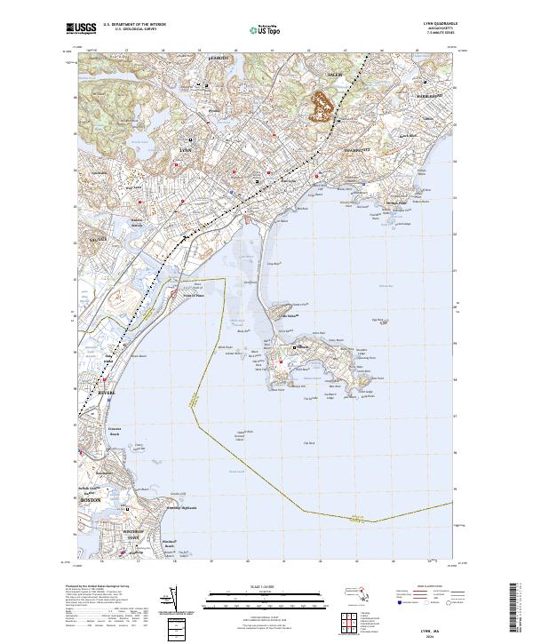 Lynn, MA — USGS 7.5-minute topo (2024)