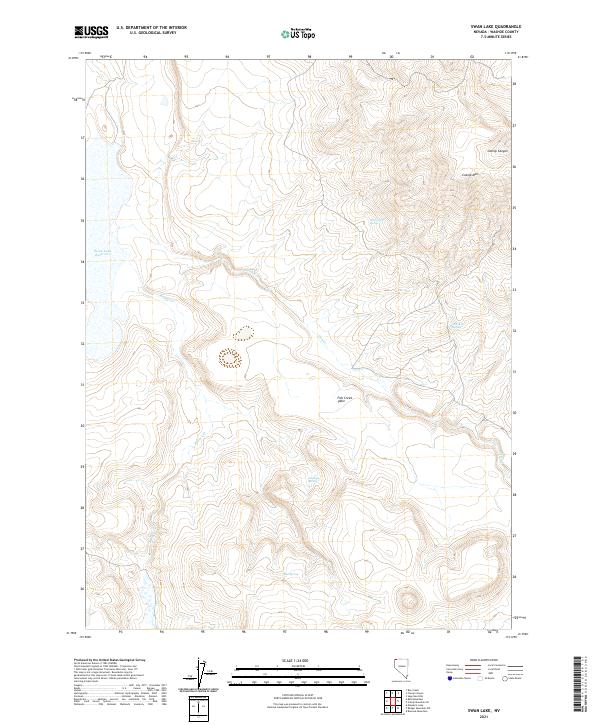 Swan Lake, NV — USGS 7.5-minute topo (2021)
