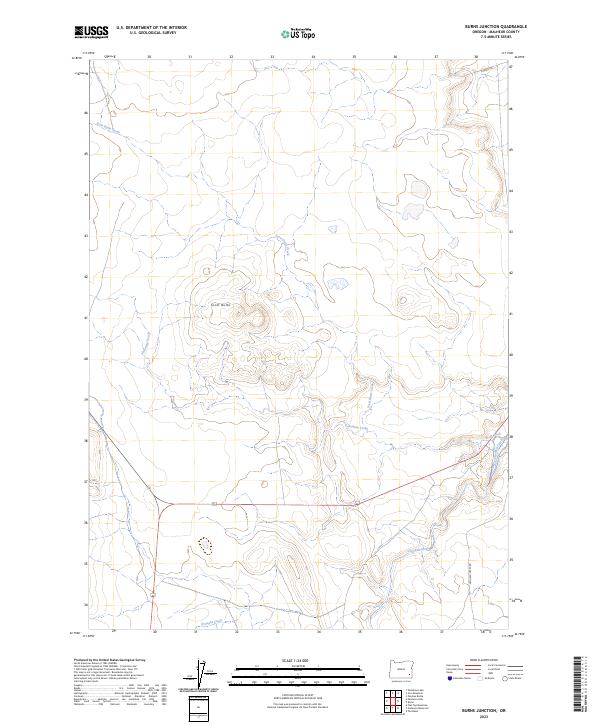 Burns Junction, OR — USGS 7.5-minute topo (2023)