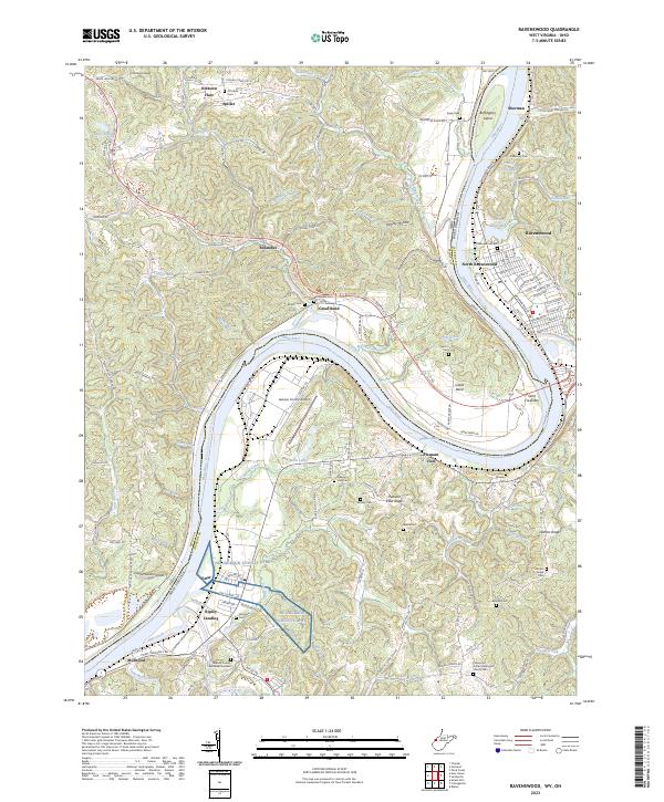 Ravenswood, WV-OH — USGS 7.5-minute topo (2023)