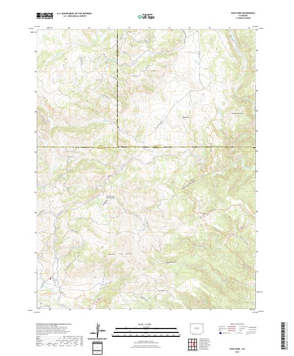 High Park, CO — USGS 7.5-minute topo (2022)