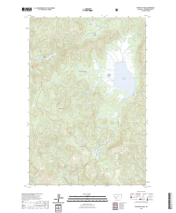 Whitetail Peak, MT — USGS 7.5-minute topo (2024)