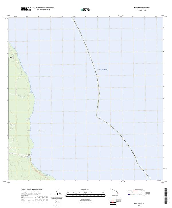 Keaau Ranch, HI — USGS 7.5-minute topo (2024)