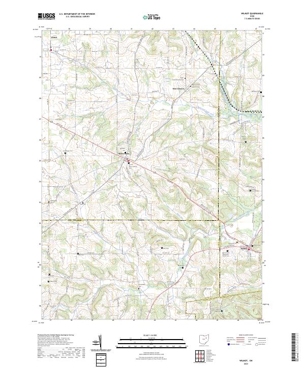 Wilmot, OH — USGS 7.5-minute topo (2023)