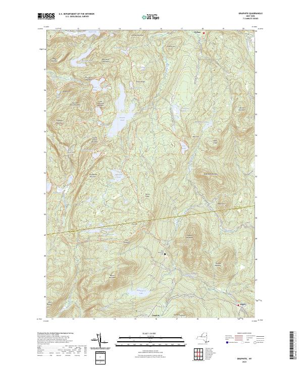 Graphite, NY — USGS 7.5-minute topo (2023)