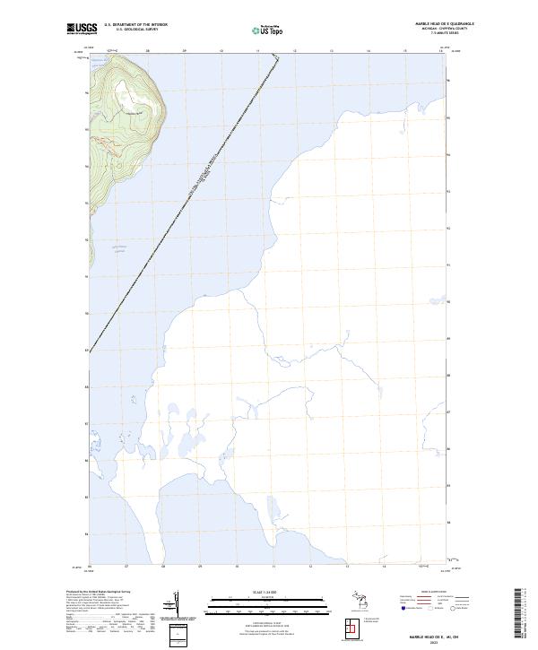 Marble Head OE E, MI-ON — USGS 7.5-minute topo (2023)