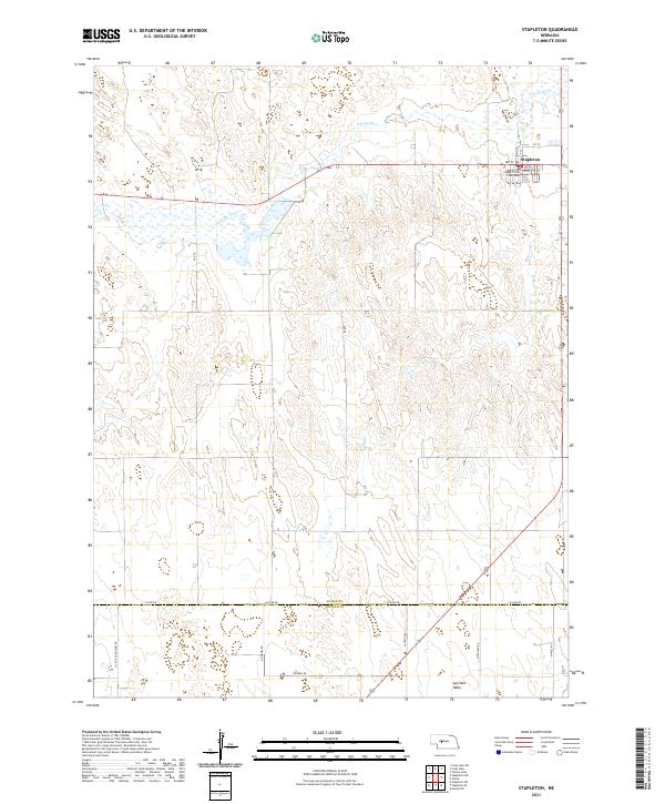 Stapleton, NE — USGS 7.5-minute topo (2021)