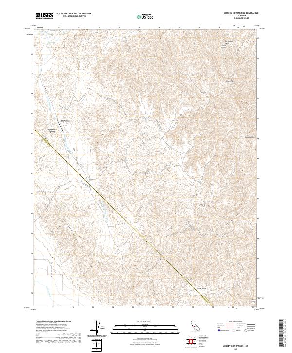 Mercey Hot Springs, CA — USGS 7.5-minute topo (2021)