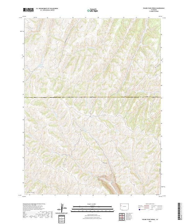 Figure Four Spring, CO — USGS 7.5-minute topo (2022)
