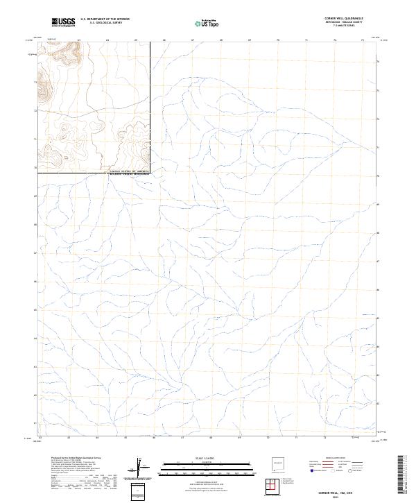 Corner Well, NM,CHH, US — USGS 7.5-minute topo (2023)