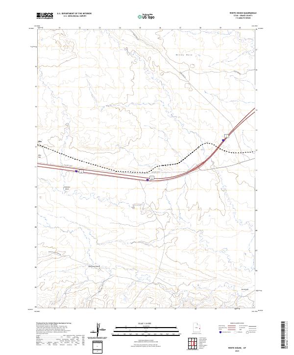 White House, UT — USGS 7.5-minute topo (2023)