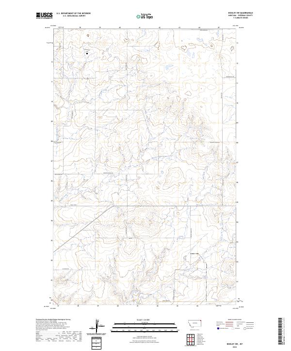 Dooley SW, MT — USGS 7.5-minute topo (2024)
