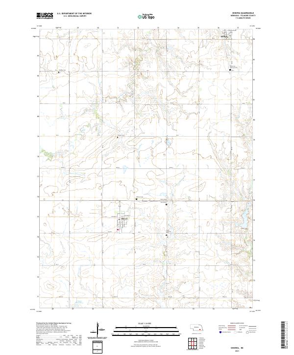 Ohiowa, NE — USGS 7.5-minute topo (2021)
