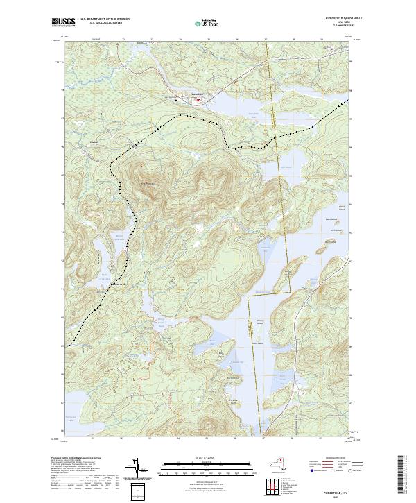 Piercefield, NY — USGS 7.5-minute topo (2023)