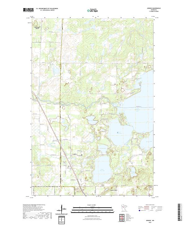 Jenkins, MN — USGS 7.5-minute topo (2022)