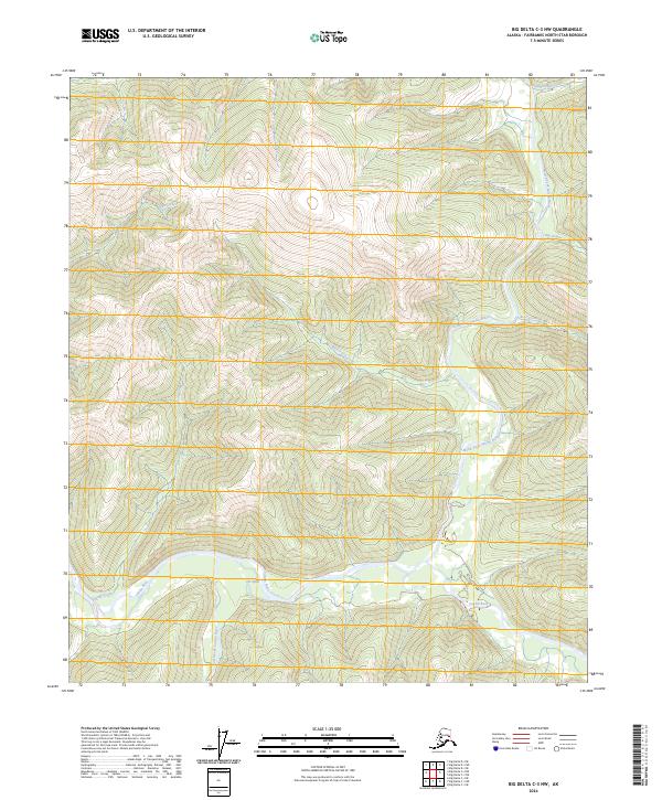 Big Delta C-3 NW, AK — USGS 7.5-minute topo (2024)
