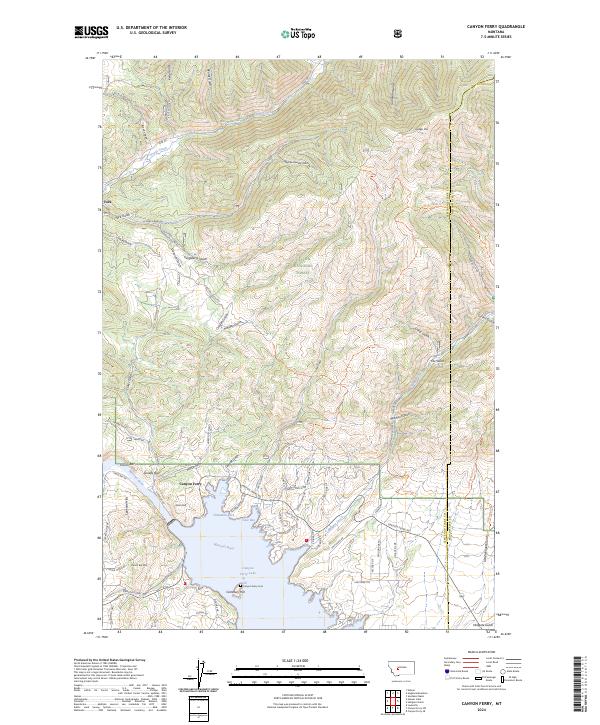 Canyon Ferry, MT — USGS 7.5-minute topo (2024)