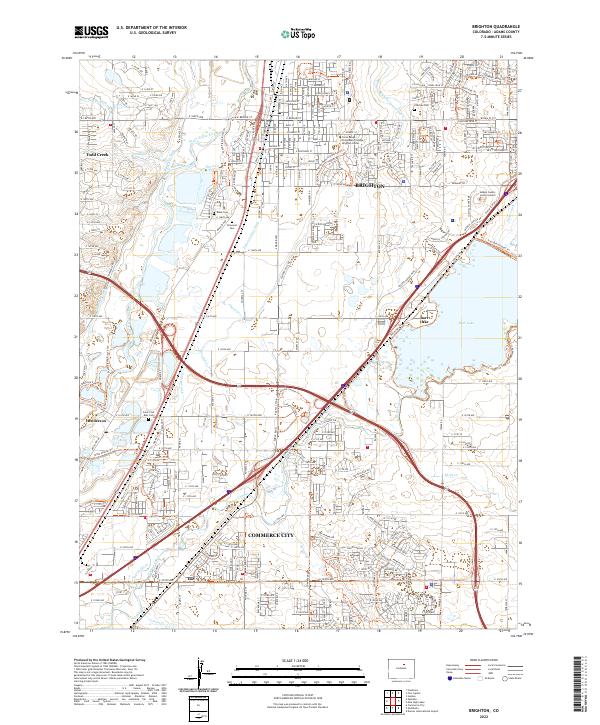 Brighton, CO — USGS 7.5-minute topo (2022)