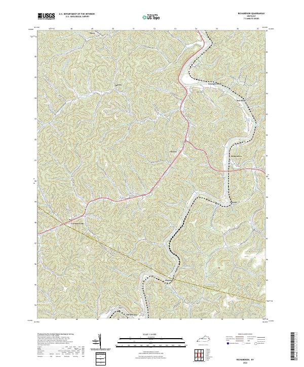 Richardson, KY — USGS 7.5-minute topo (2022)